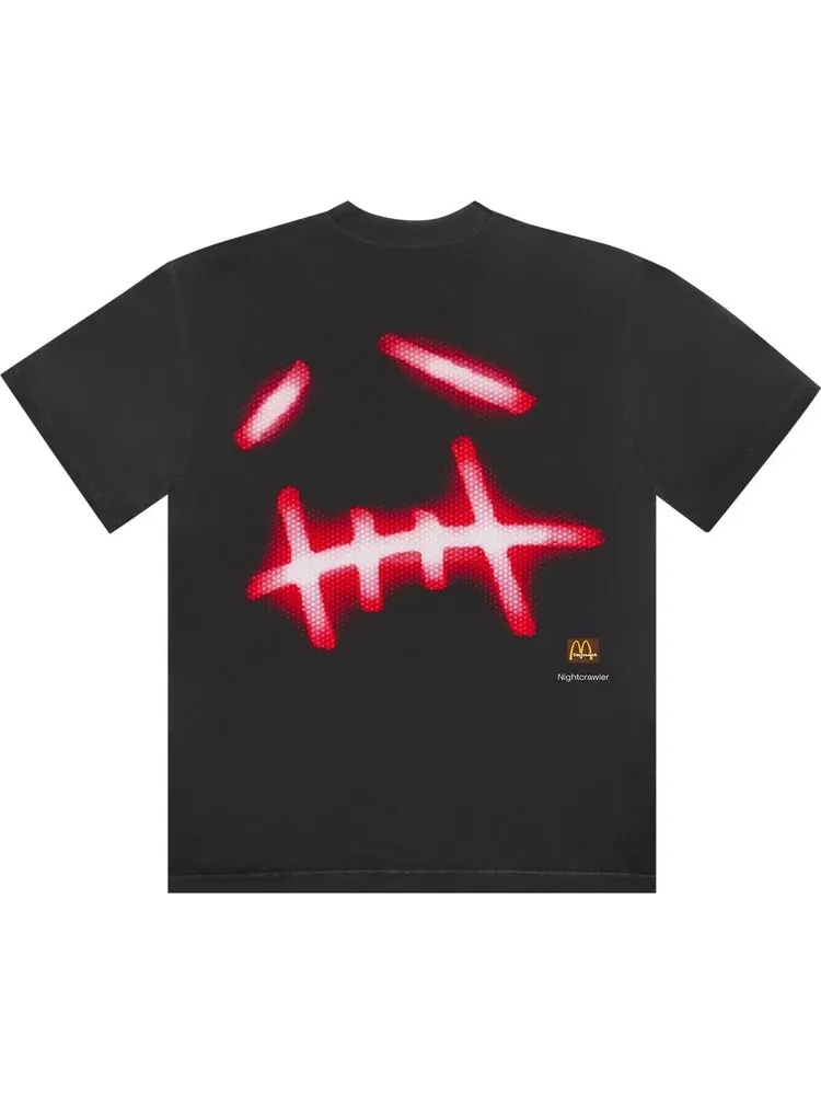 Футболка Cactus Jack by Travis Scott x McDonald's с надписью — изображение 2 из 2, черный
