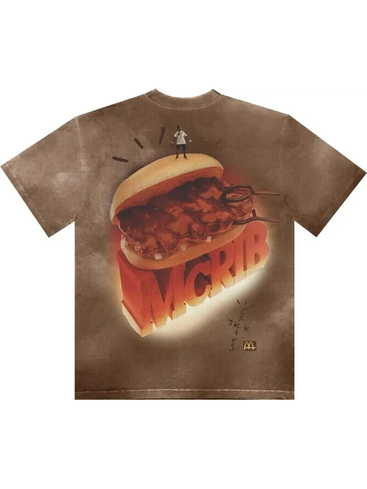 Футболка Cactus Jack by Travis Scott x McDonald's Grail T-Shirt 'Brown' — изображение 2 из 2, коричневый