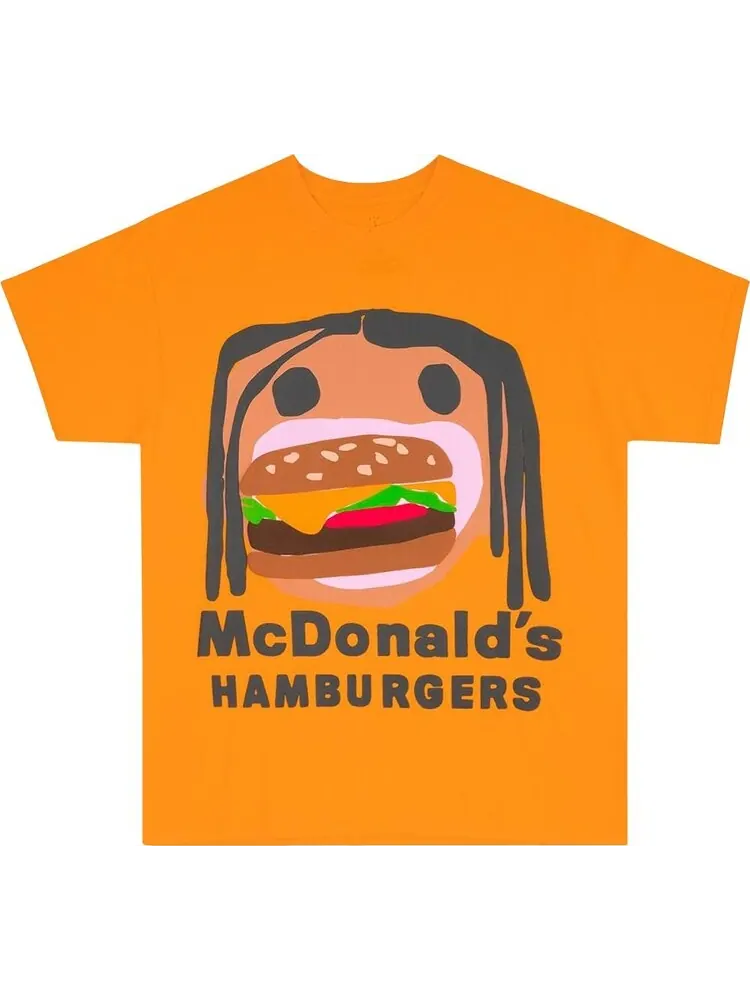 Футболка Cactus Jack by Travis Scott x Cactus Plant Flea Market Burger Mouth T-Shirt 'Gold'