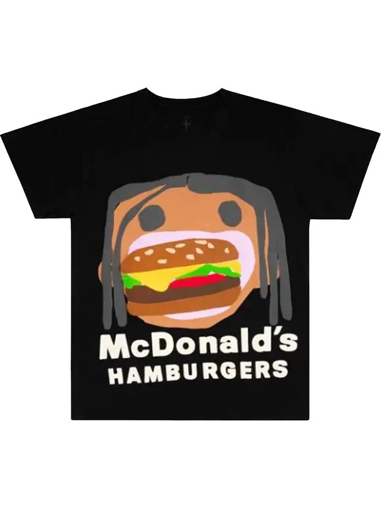 Футболка Cactus Jack by Travis Scott x Cactus Plant Flea Market Burger Mouth T-Shirt 'Black'