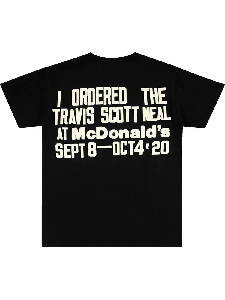 Футболка Cactus Jack by Travis Scott x Cactus Plant Flea Market Burger Mouth T-Shirt 'Black' — изображение 2 из 2, черный