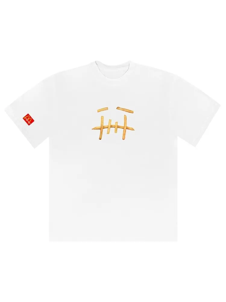 Футболка Cactus Jack by Travis Scott x McDonald's Fry T-Shirt 'White'