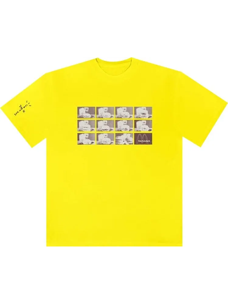 Футболка Cactus Jack by Travis Scott x McDonald's Menu Mono Logo T-Shirt II 'Safety Green'