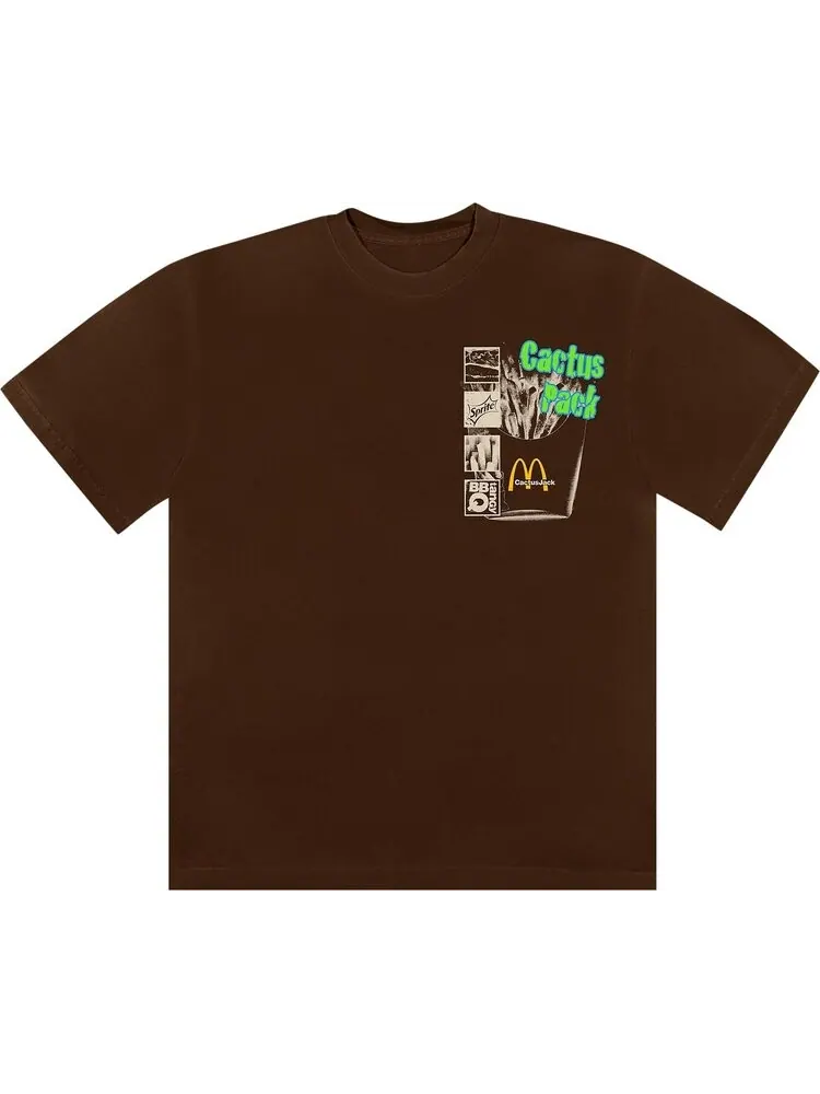 Футболка Cactus Jack by Travis Scott x McDonald's Cactus Pack Vintage Promo T-Shirt 'Brown'