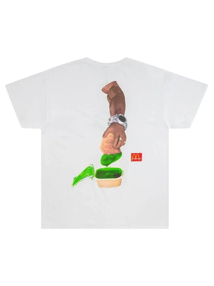 Футболка Cactus Jack by Travis Scott x McDonald's Cactus Sauce T-Shirt 'White' — изображение 2 из 2, белый