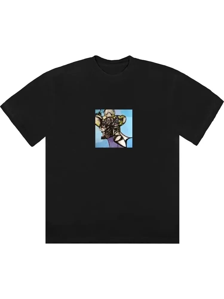 Футболка Cactus Jack by Travis Scott Portrait Of Travis Title свободного кроя