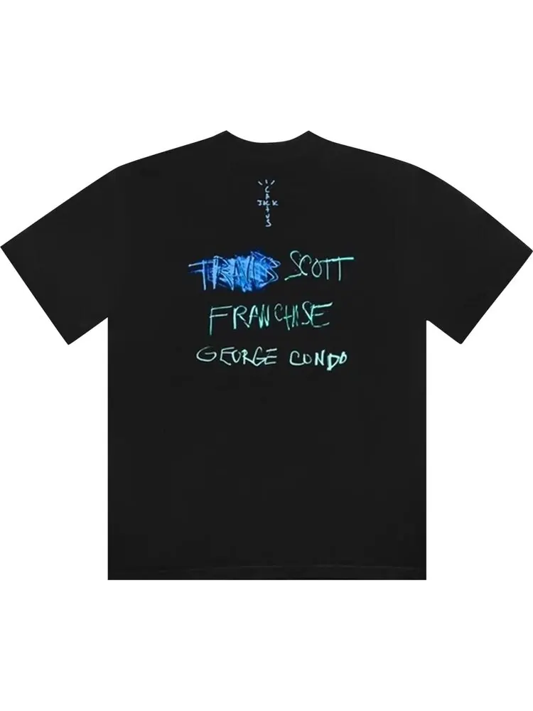 Футболка Cactus Jack by Travis Scott Portrait Of Travis Title свободного кроя — изображение 2 из 2, черный