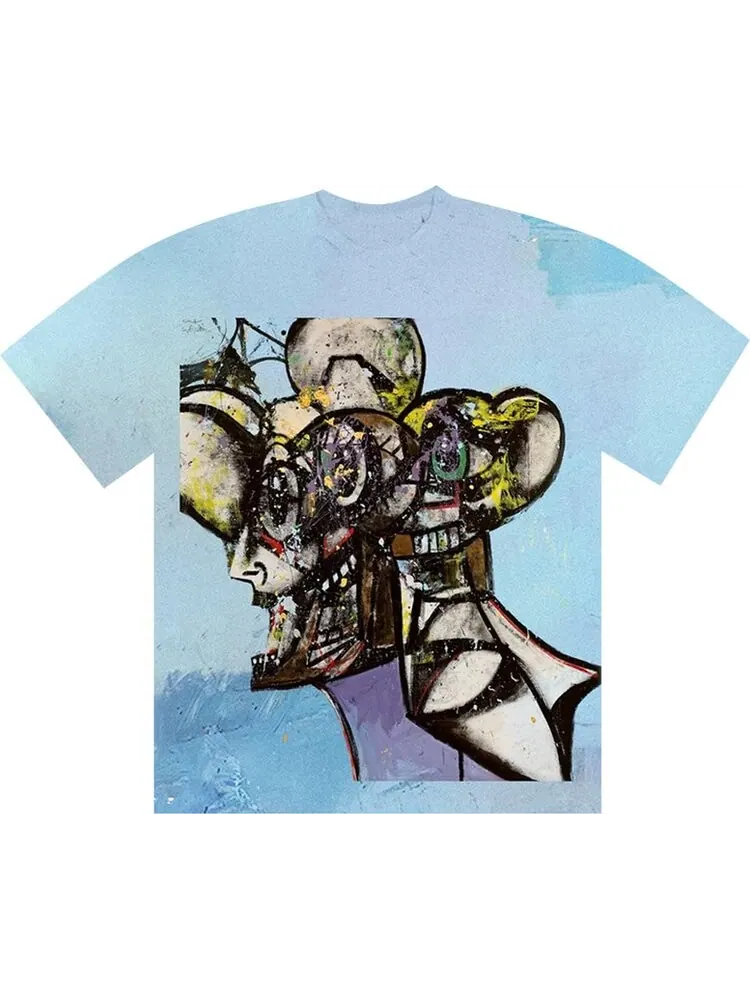 Футболка Cactus Jack by Travis Scott Portrait Of Travis Tie-Dye T-Shirt 'Blue'