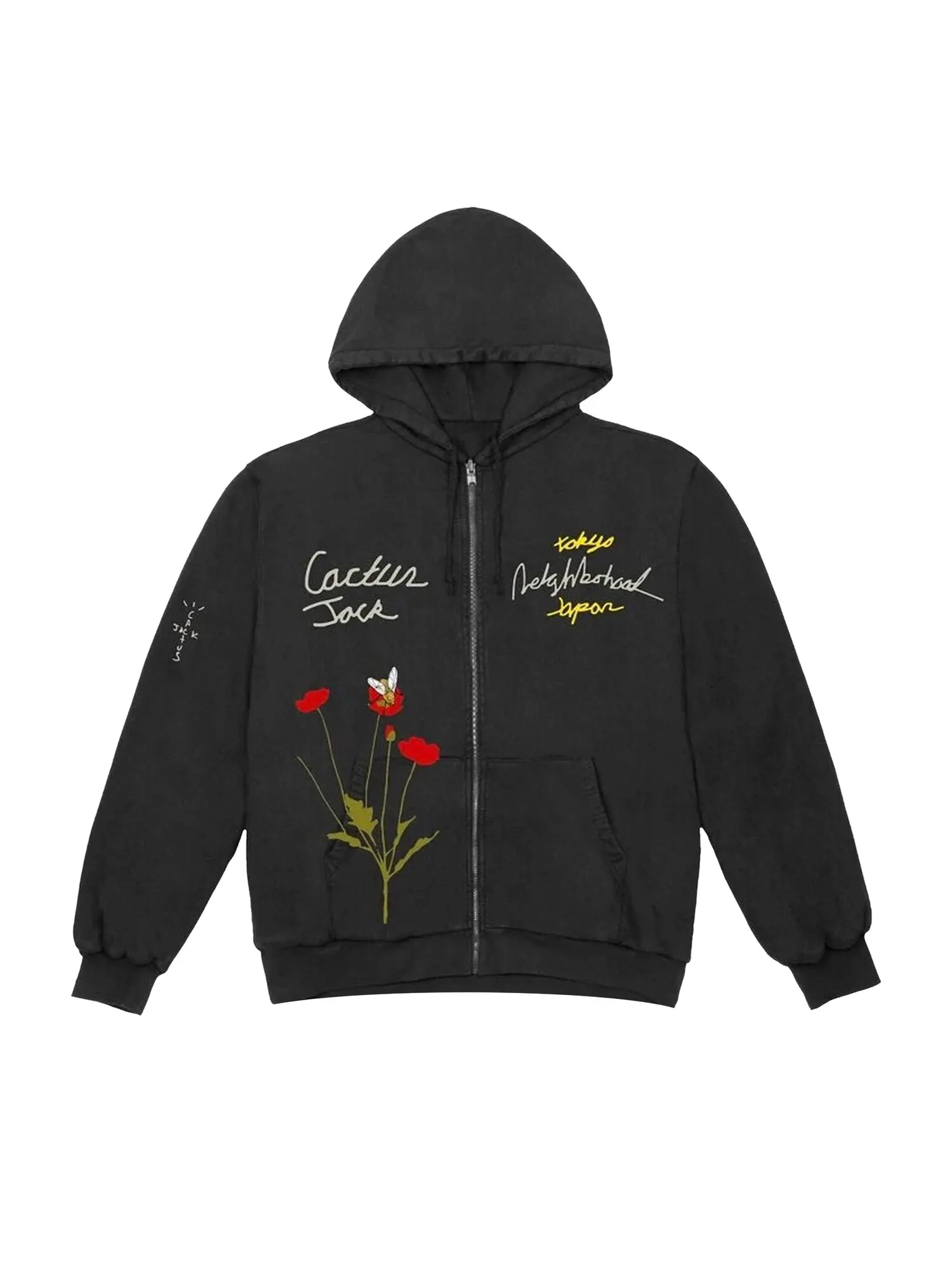 Толстовка Черный Cactus Jack by Travis Scott x Neighborhood Carousel