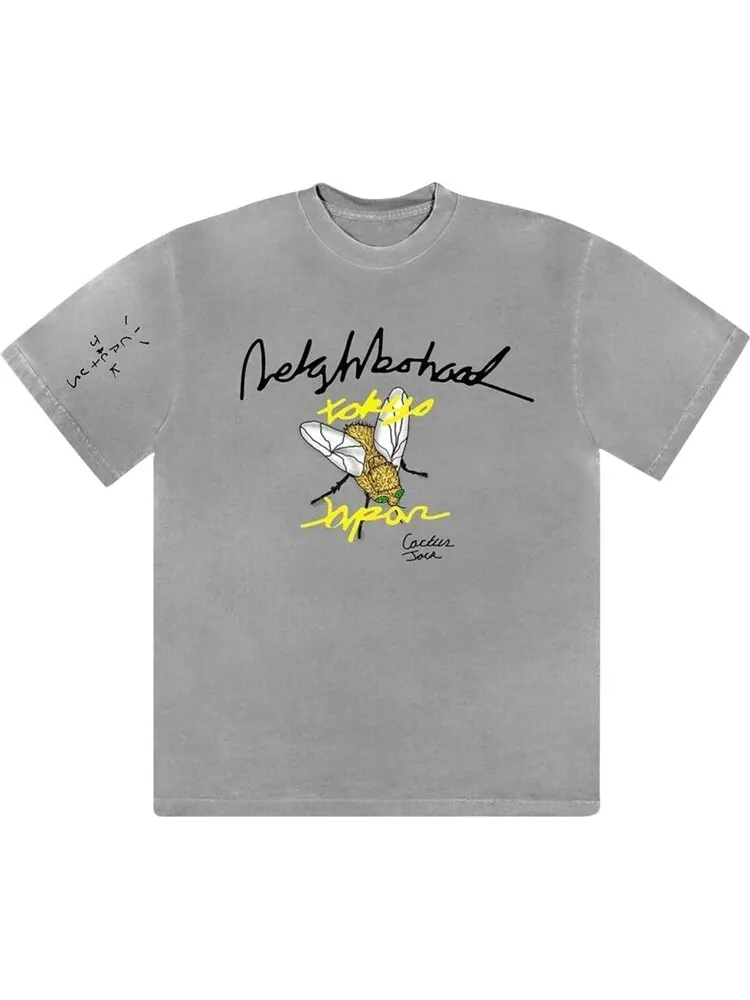 Футболка Cactus Jack by Travis Scott x Neighborhood Carousel T-Shirt 'Grey'