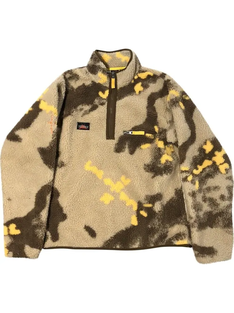 Пуловер Cactus Jack by Travis Scott Half-Zip Sherpa Pullover 'Cream'