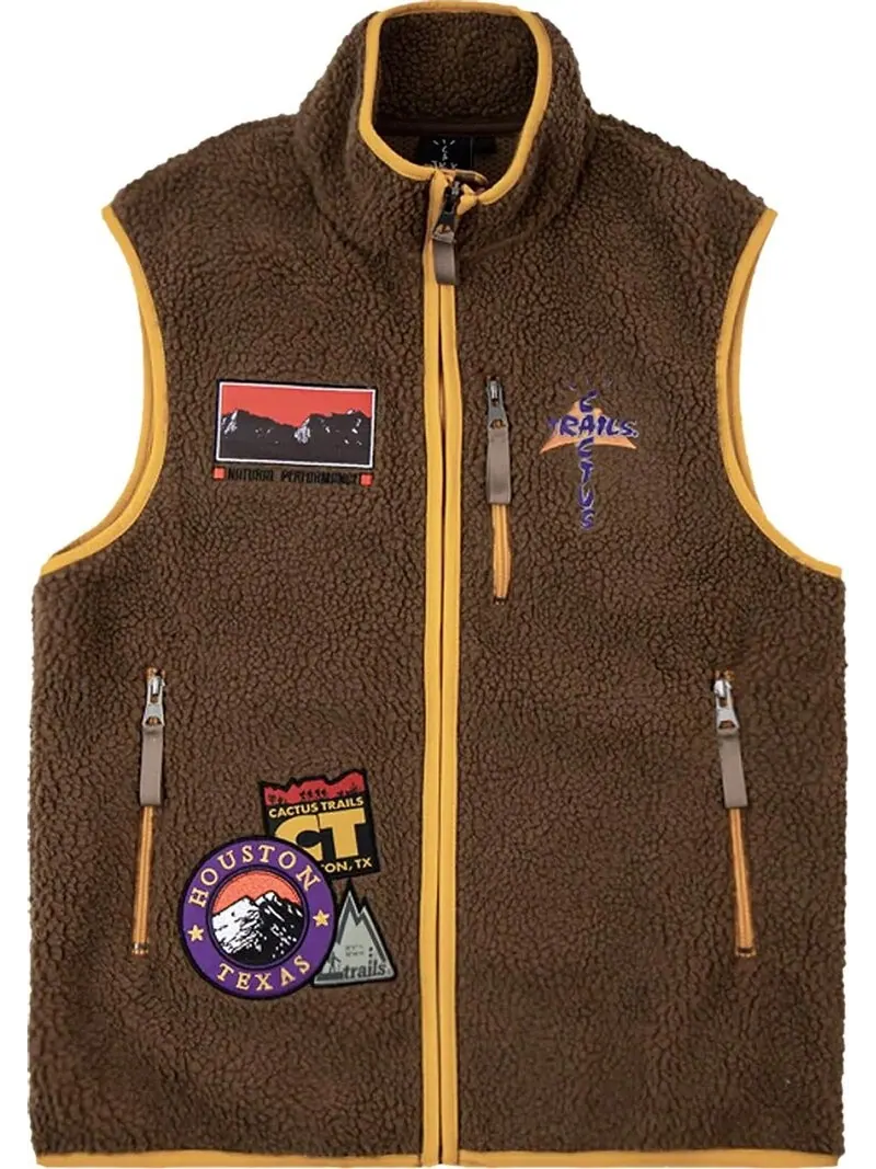 Жилет Cactus Jack by Travis Scott Cactus Trails Full-Zip Sherpa Vest 'Brown'