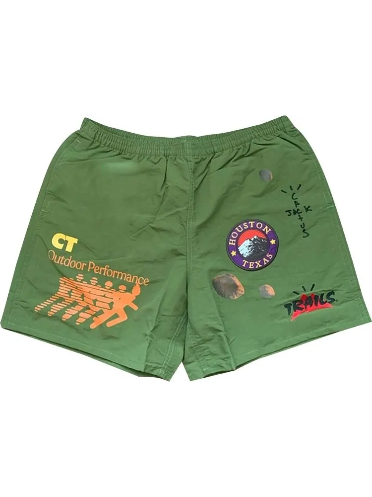 Шорты Cactus Jack by Travis Scott Running Wild Shorts 'Green'