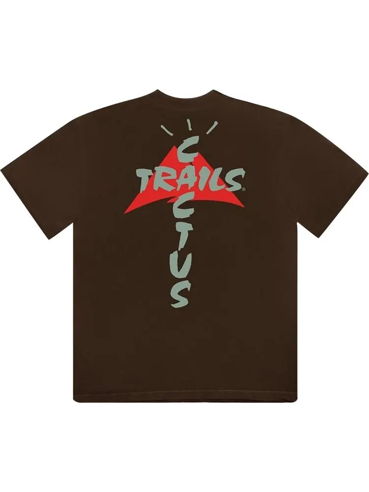 Футболка Cactus Jack by Travis Scott Cactus Trails Assn T-Shirt 'Brown' — изображение 2 из 2, коричневый