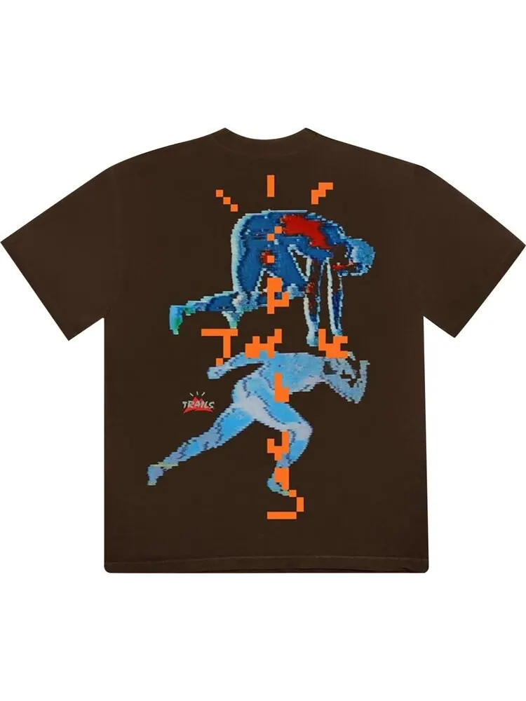 Футболка Cactus Jack by Travis Scott Digital с принтом — изображение 2 из 2, коричневый