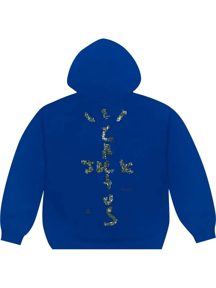 Худи Cactus Jack by Travis Scott Motherboard III Hoodie 'Royal' — изображение 2 из 2, синий