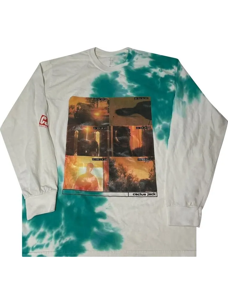 Футболка Cactus Jack by Travis Scott Something's Coming II Long-Sleeve T-Shirt 'White Bleach'