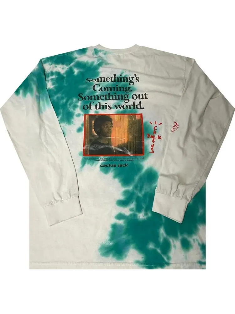 Футболка Cactus Jack by Travis Scott Something's Coming II Long-Sleeve T-Shirt 'White Bleach' — изображение 2 из 2, мульти