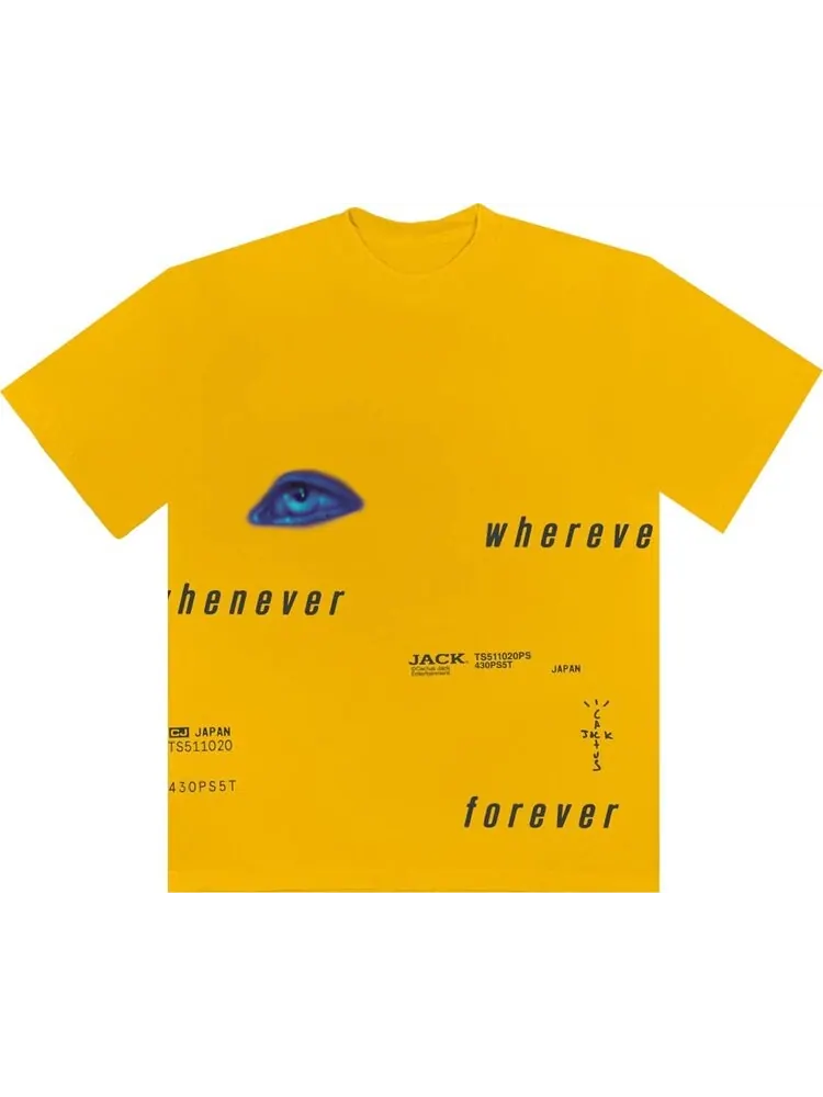 Футболка Cactus Jack by Travis Scott Digital Eye I T-Shirt 'Yellow'