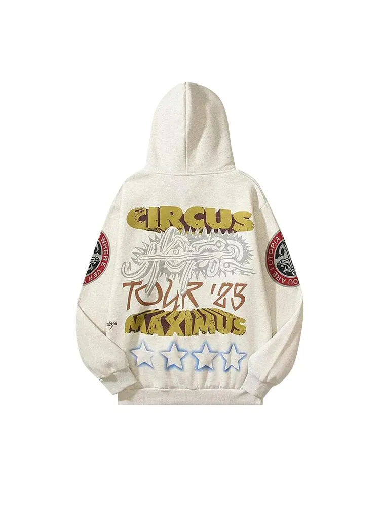 Худи Cactus Jack Circus Maximus Europe Tour 2024 — изображение 2 из 2, белый
