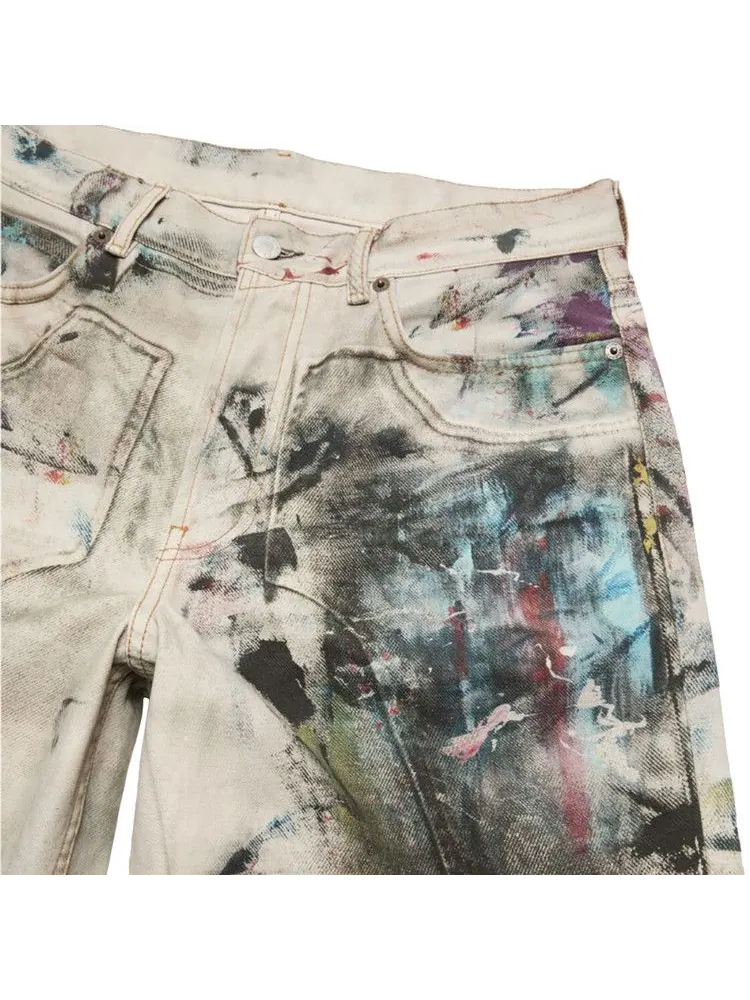 Джинсы Acne Studios 1981 Baggy Fit Jeans — изображение 3 из 3, белый/мульти