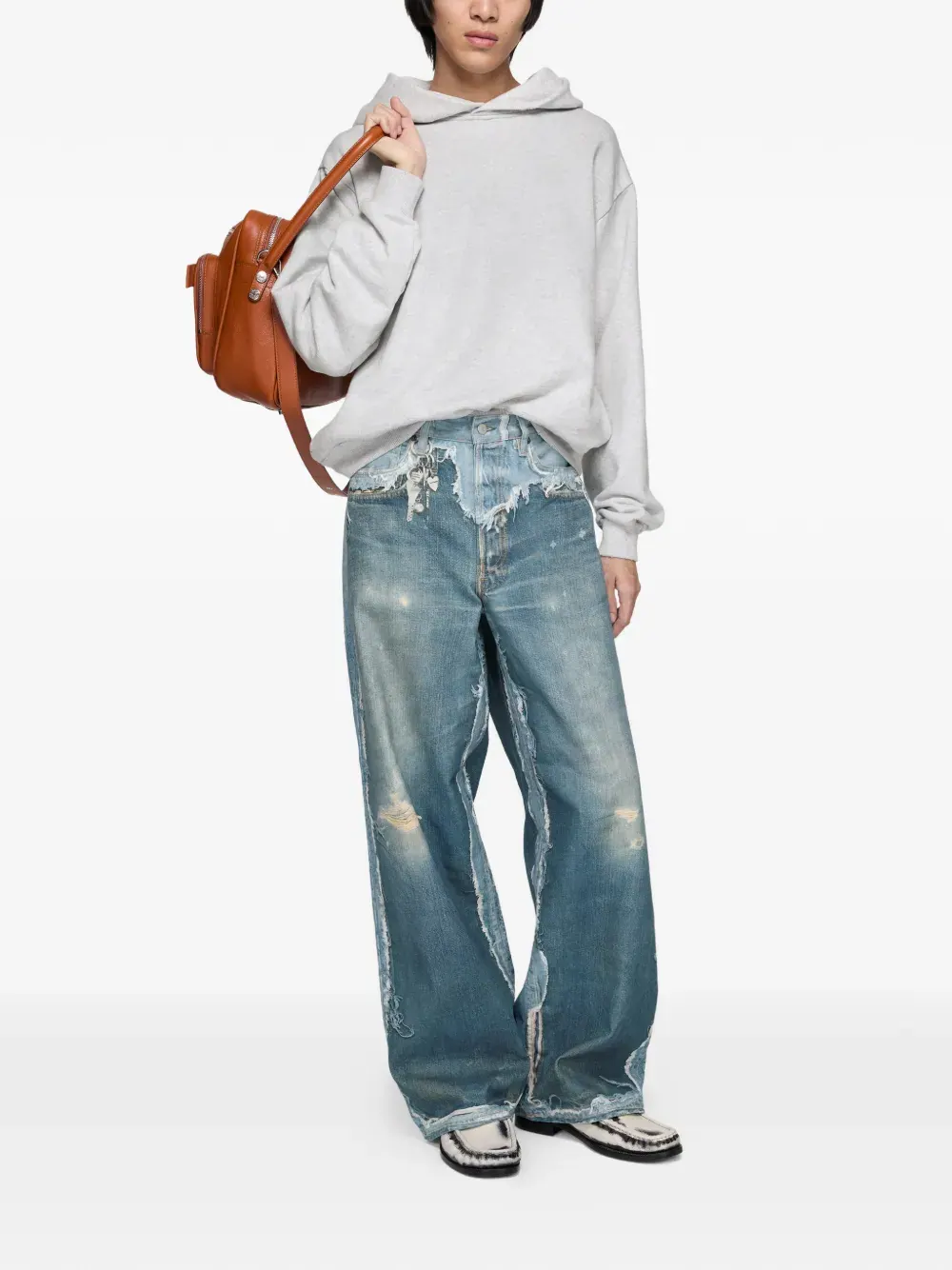 Брюки Acne Studios Washed — изображение 3 из 6, синий