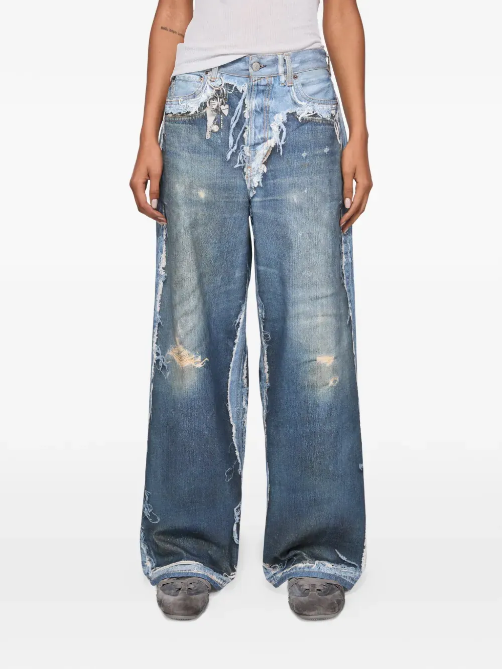 Брюки Acne Studios Washed — изображение 5 из 6, синий