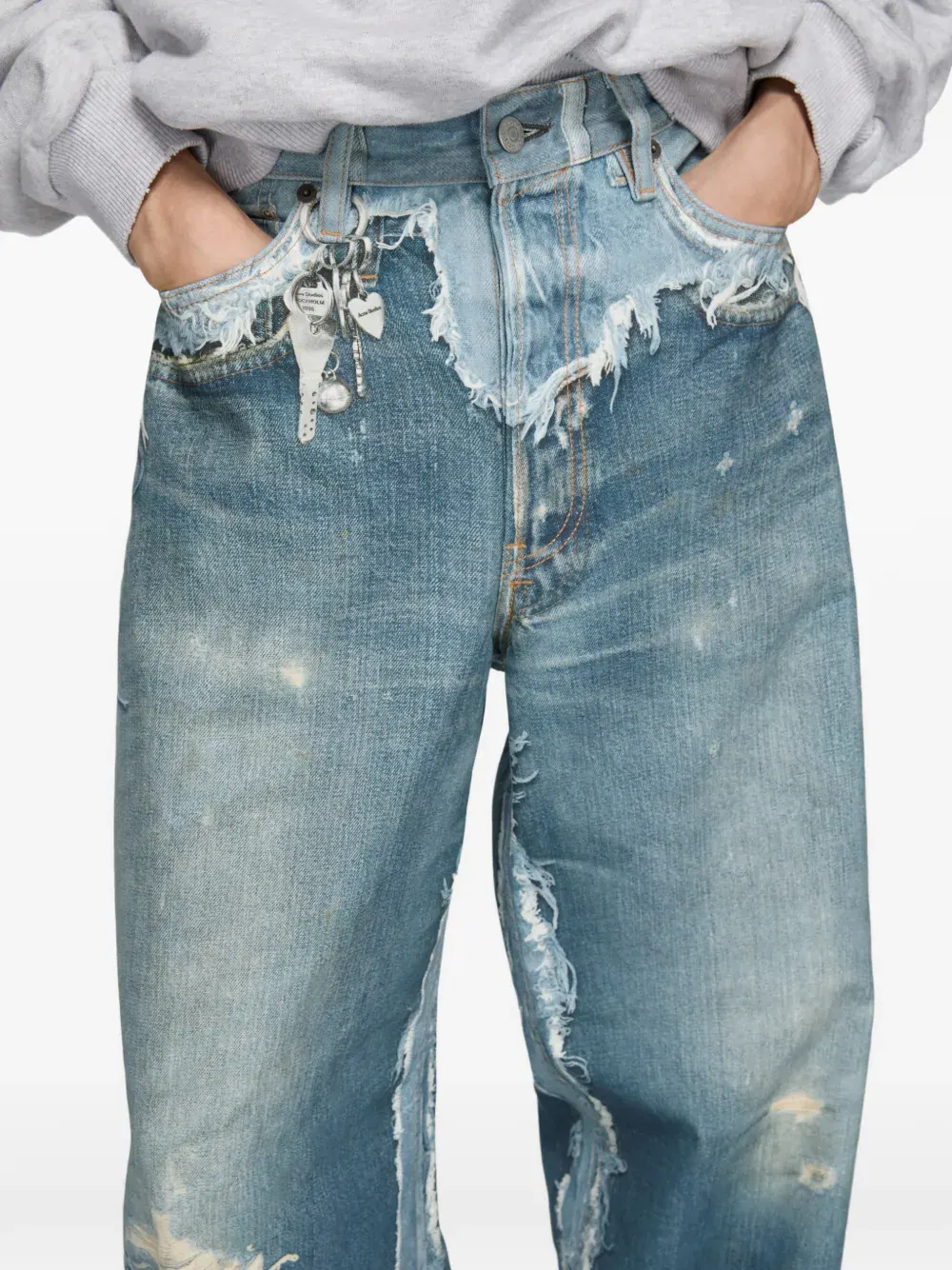 Брюки Acne Studios Washed — изображение 6 из 6, синий
