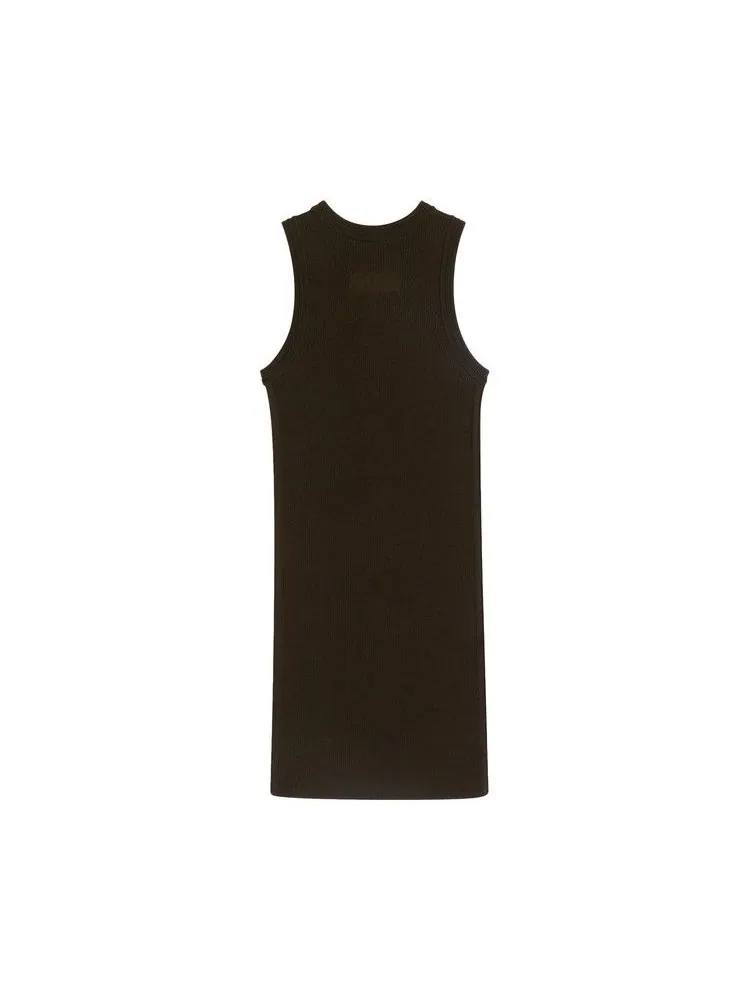 Топ Phoebe Philo Ribbed Tank Top — изображение 2 из 2, темный хаки