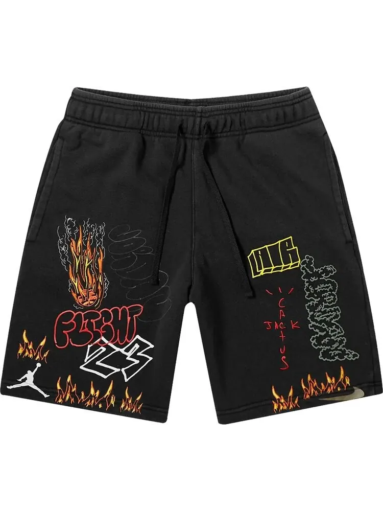 Шорты Cactus Jack by Travis Scott x Air Jordan MJ Fleece Short 'Black'
