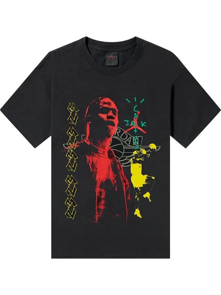 Футболка Cactus Jack by Travis Scott x Air Jordan MJ 1 T-Shirt 'Black'