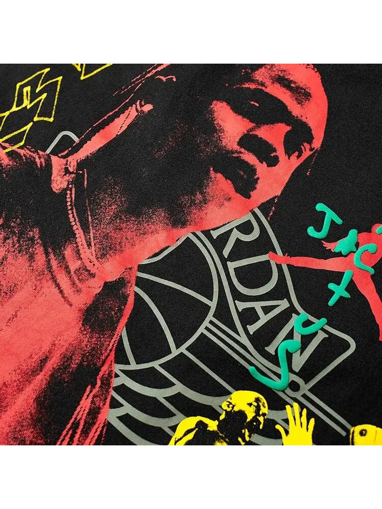 Футболка Cactus Jack by Travis Scott x Air Jordan MJ 1 T-Shirt 'Black' — изображение 2 из 2, черный