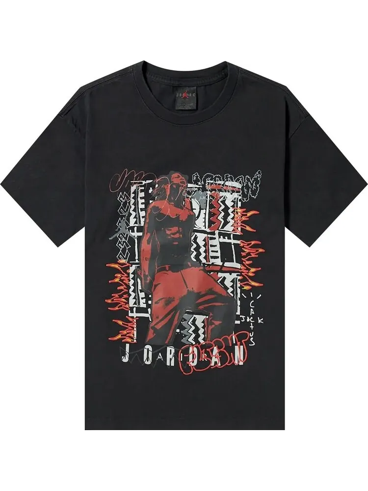 Футболка Cactus Jack by Travis Scott x Air Jordan MJ 2 T-Shirt 'Black'