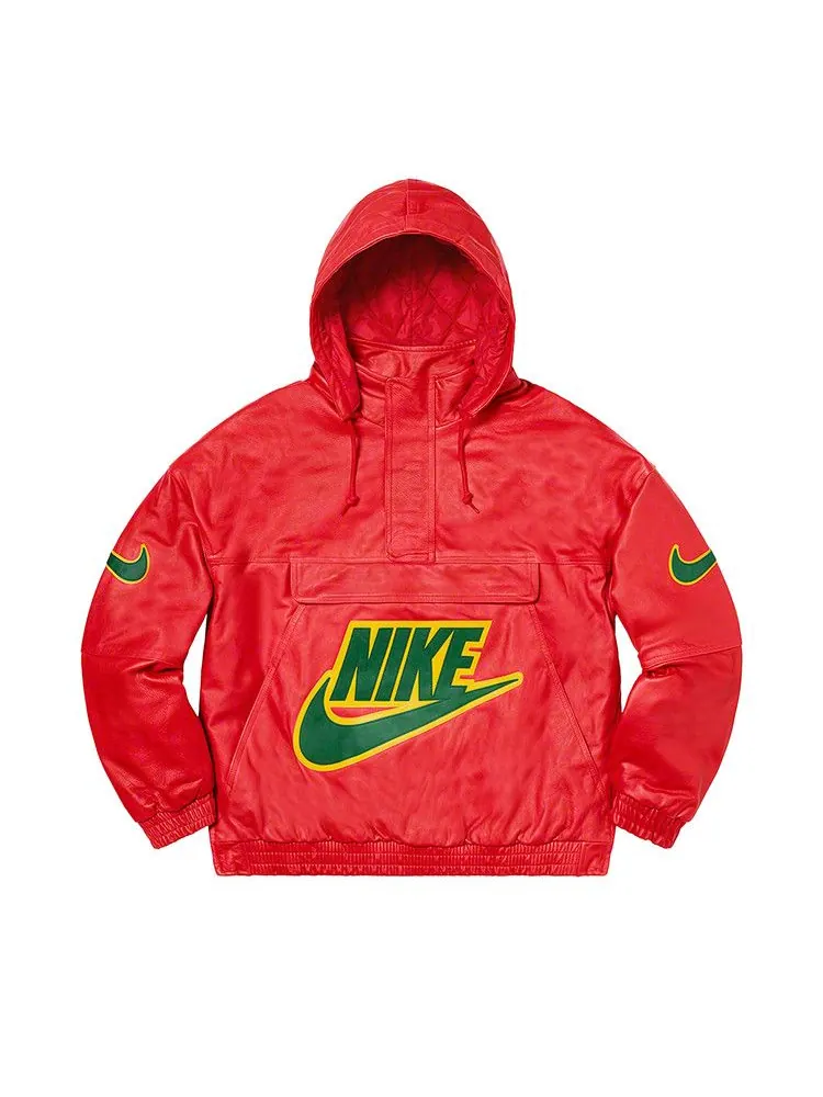 Анорак Supreme x Nike Leather Anorak — изображение 1 из 3, красный
