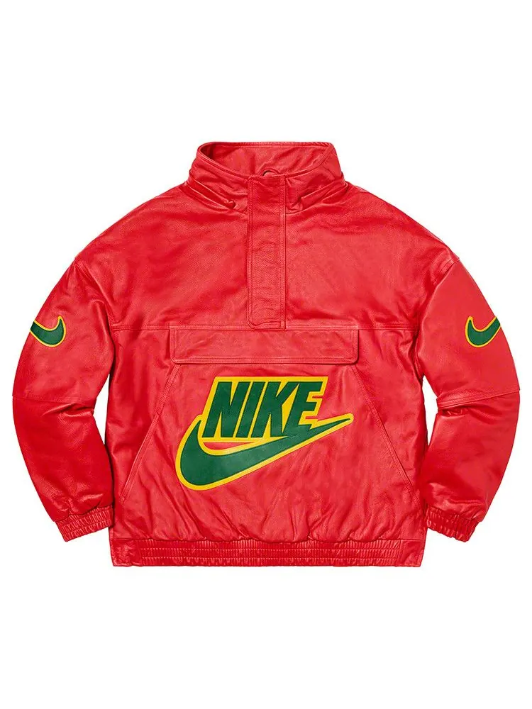 Анорак Supreme x Nike Leather Anorak — изображение 3 из 3, красный