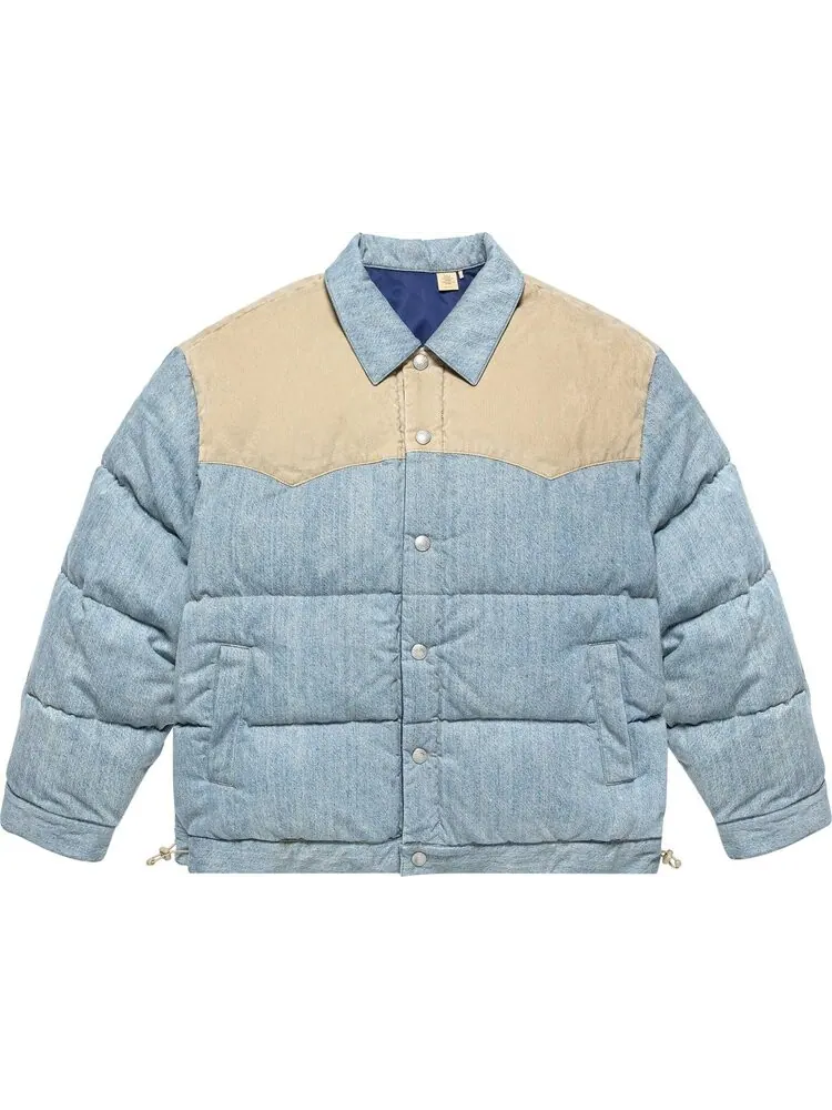 Пуховик CLOT x Levi's Reversible Denim Puffer 'Blue' — синий