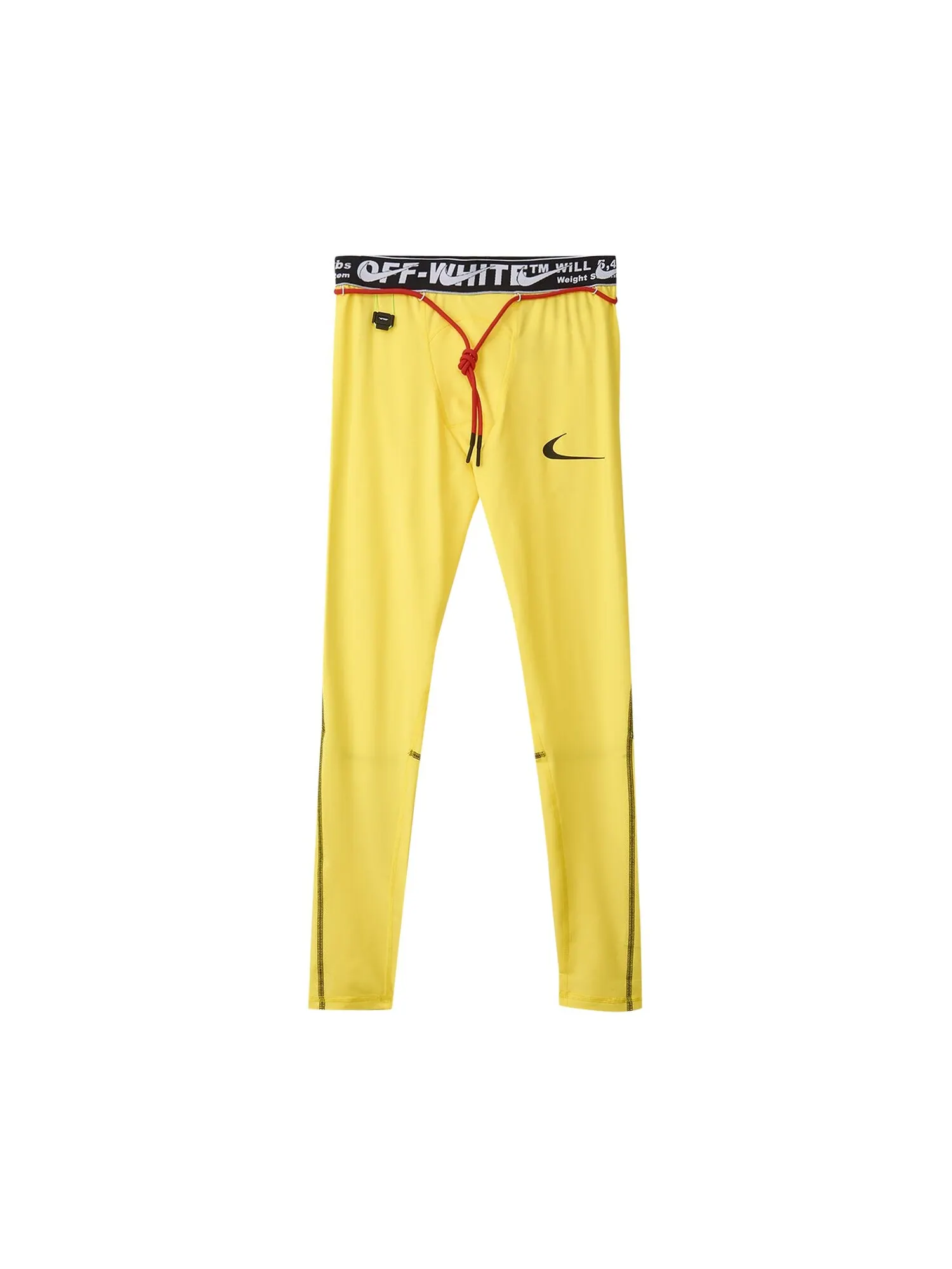 Тайтсы для бега Nike x Off-White — изображение 1 из 2, желтый