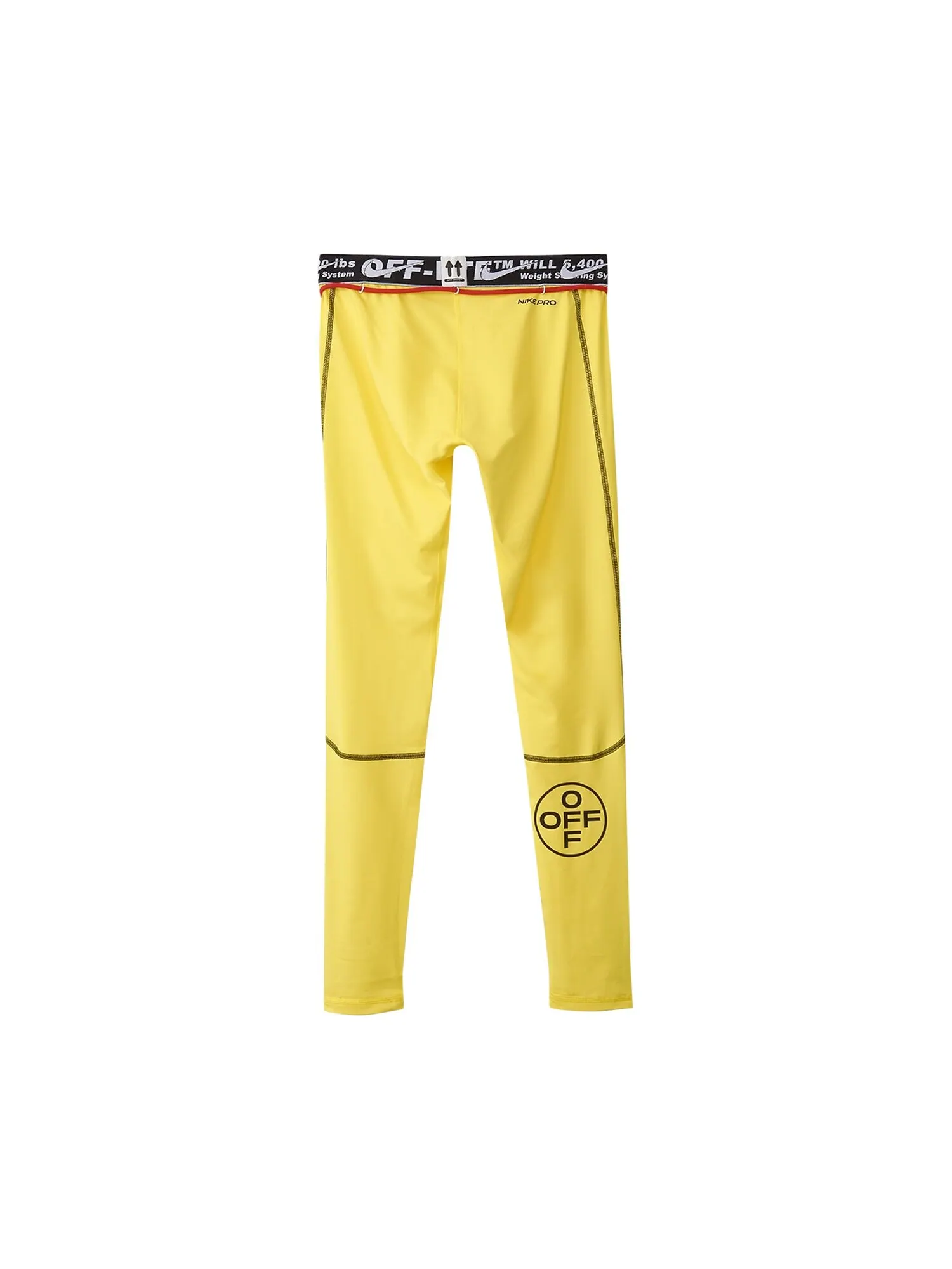 Тайтсы для бега Nike x Off-White — изображение 2 из 2, желтый