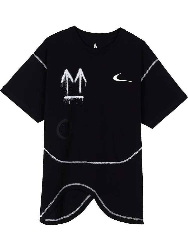 Футболка Nike x Off-White NRG RU Short-Sleeve T-Shirt 'Black' — изображение 1 из 2, черный