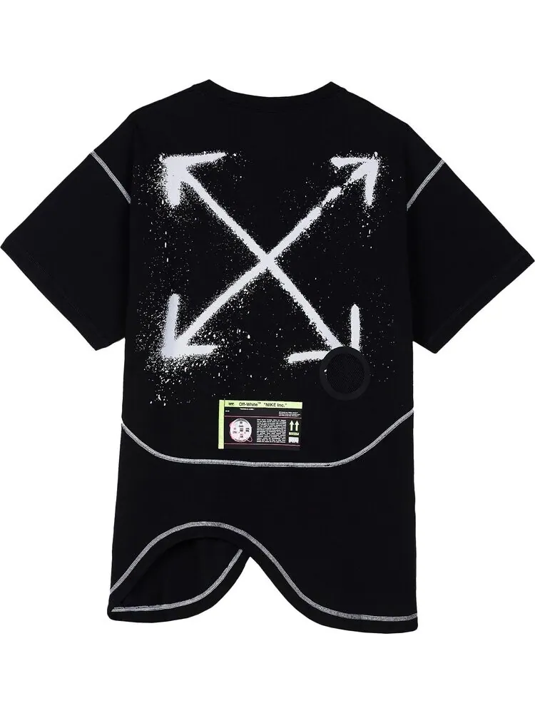 Футболка Nike x Off-White NRG RU Short-Sleeve T-Shirt 'Black' — изображение 2 из 2, черный