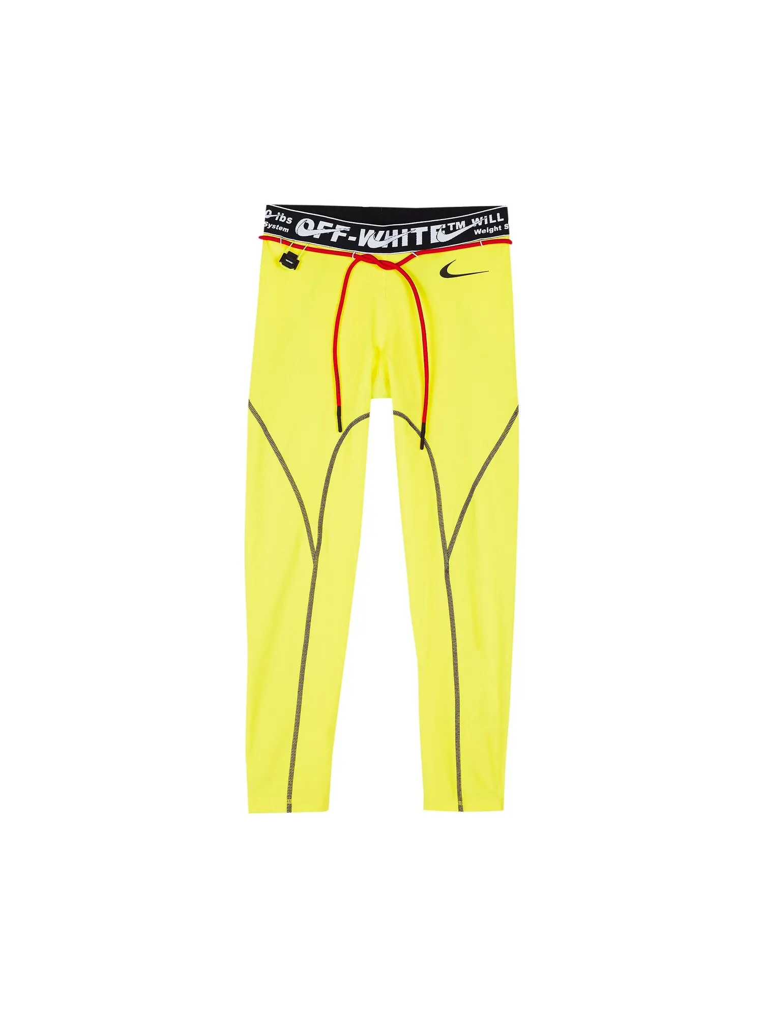 Женские тайтсы Nike x Off-White Pro — изображение 1 из 2, желтый