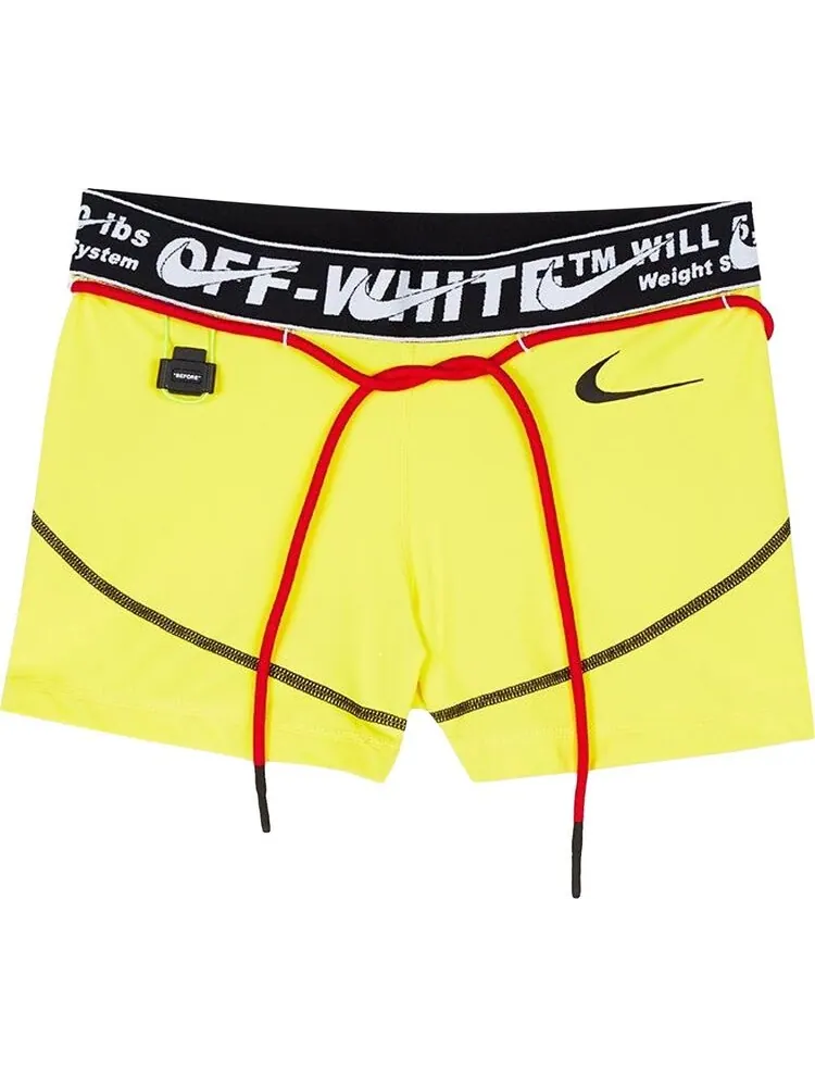 Шорты Nike x Off-White NRG RU Pro Shorts 'Opti Yellow' — изображение 1 из 2, желтый