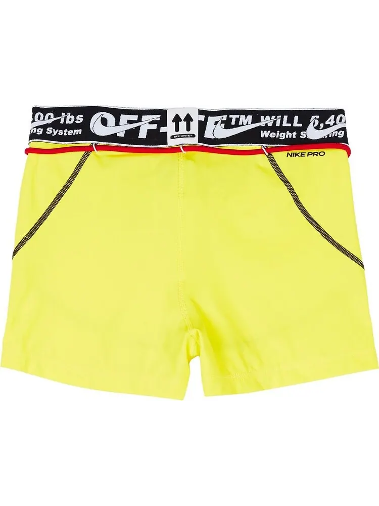 Шорты Nike x Off-White NRG RU Pro Shorts 'Opti Yellow' — изображение 2 из 2, желтый