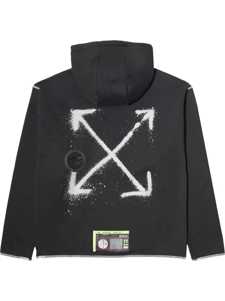 Худи Nike x Off-White Hoodie 'Black' — изображение 2 из 2, черный
