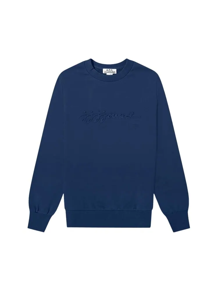 Свитер A.P.C. x JJJJound Justin 'Dark Navy' — синий