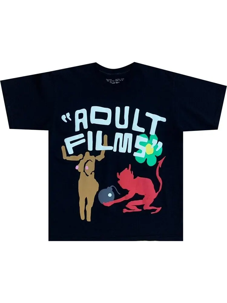 Футболка Cactus Plant Flea Market Adult Films Tee 'Black'