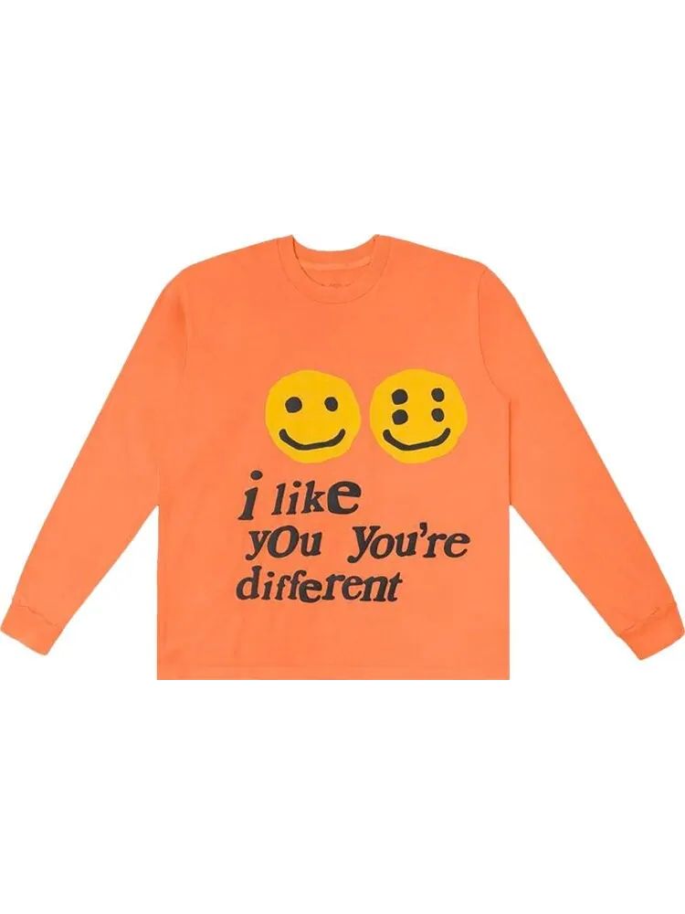 Лонгслив Cactus Plant Flea Market I Like You You're Different Long-Sleeve Tee 'Neon Orange'