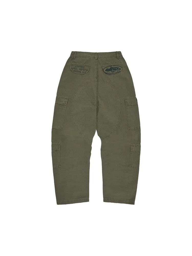 Брюки Corteiz Guerillaz Cargo Pant — изображение 2 из 2, оливковый