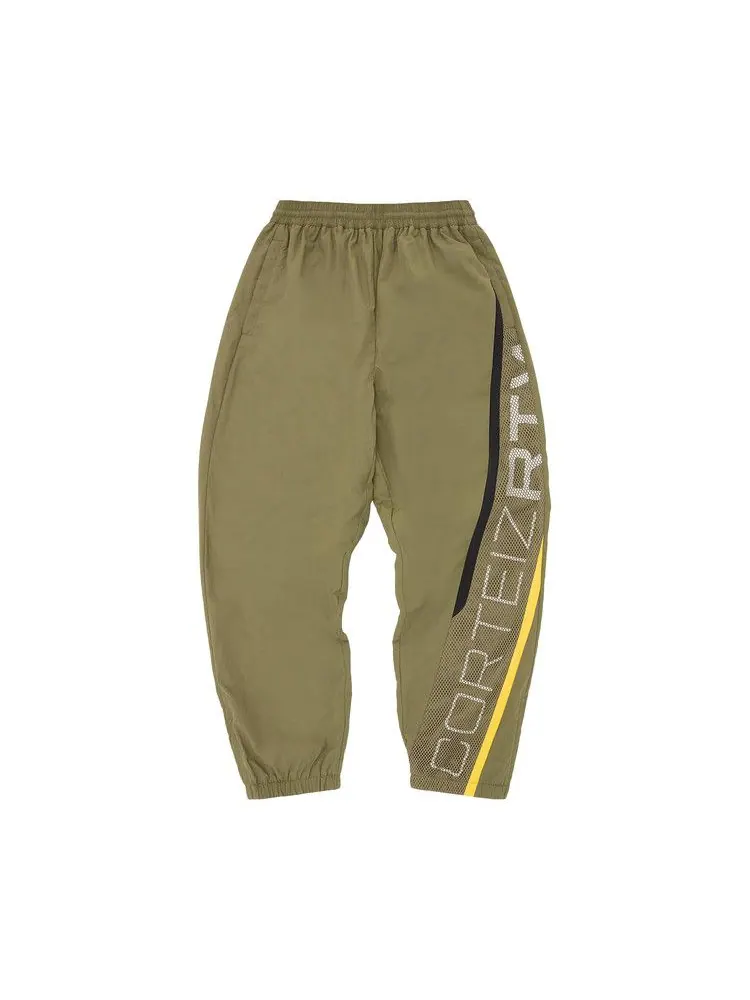 Брюки Corteiz Bias Panel Shuku Pant 'Olive' — 1