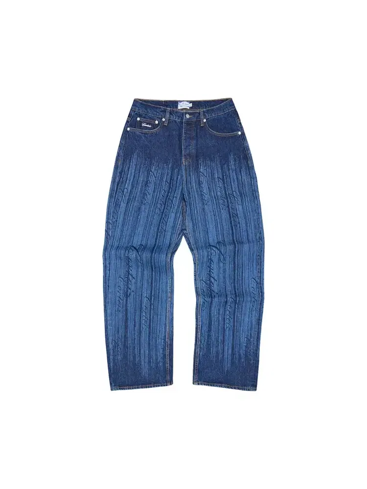 Джинсы Corteiz Strike Baggy Jeans — изображение 1 из 2, синий